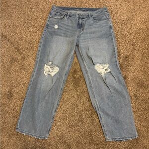 Old Navy Light Blue Ripped Boyfriend Jeans